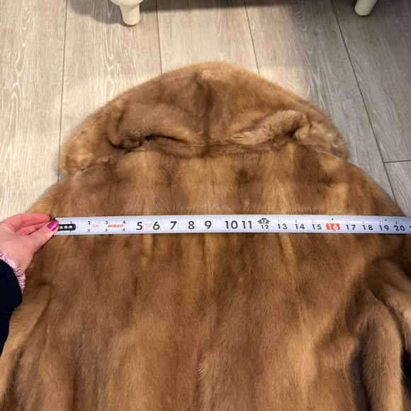 Vintage 1940s 1950s Brown Fur Coat - Picture 6 of 12